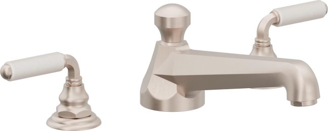CALIFORNIA FAUCETS 6008-WP Del Mar Complete Roman Tub Set
