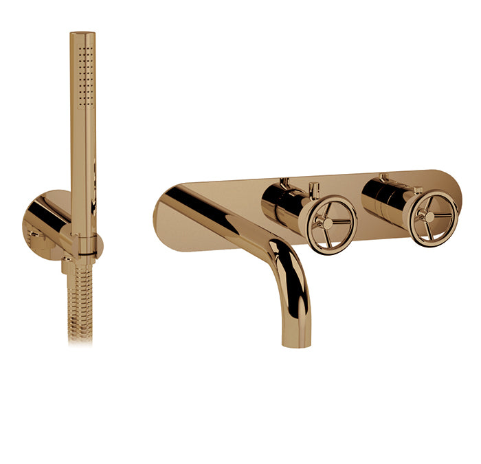 CABANO 60341RT Thermostatic wall mount tub faucet with spray