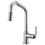 BRIZO LITZE 63064LF Pull-Down Faucet with Angled Spout and Industrial Handle
