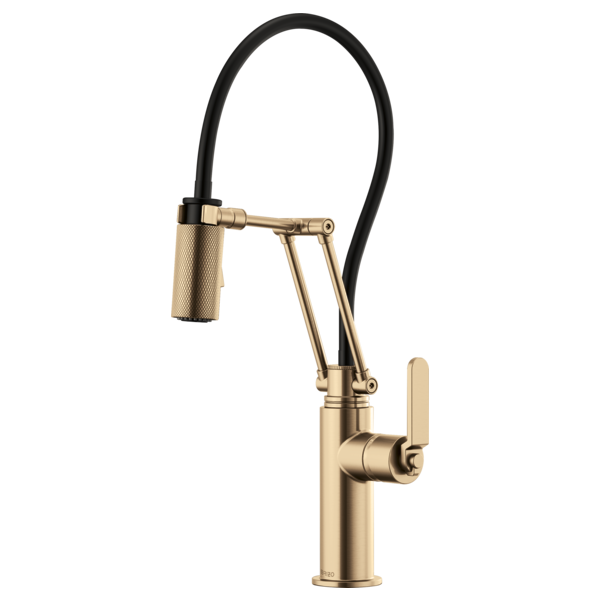 BRIZO LITZE 63244LF Articulating Faucet with Industrial Handle