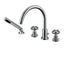 CABANO 63304 4 Piece deck mount tub filler with hand spray