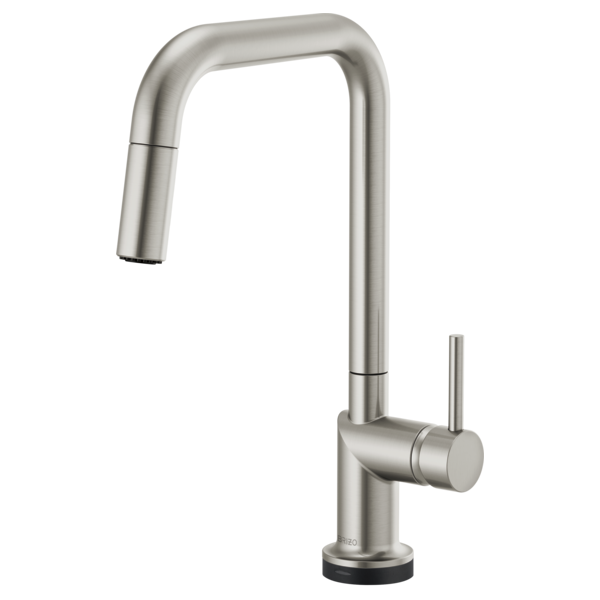 BRIZO 64065LF SmartTouch Pull-Down Kitchen Faucet with Square Spout - Metal Lever Handle
