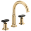BRIZO INVARI 65376LF Widespread Lavatory Faucet with Arc Spout - Knob Handles 1.2 GPM