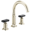 BRIZO INVARI 65376LF Widespread Lavatory Faucet with Arc Spout - Knob Handles 1.5 GPM