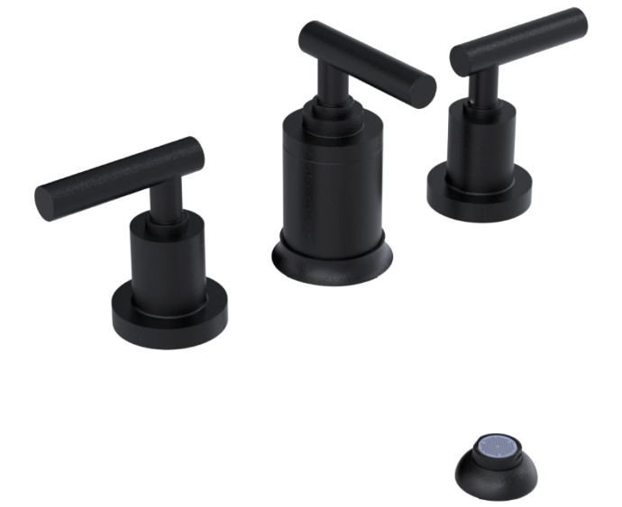 RUBINET 6CGNL Genesis Bidet Fitting with Spray, Diverter, and Vacum Breaker (Less Drain)