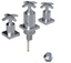 RUBINET 6CLAC LaSalle Bidet Fitting with Spray, Diverter, and Vacum Breaker (Less Drain)