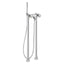 MAIER 82512 Bespoke Floor Mount Tub Filler Stripes Handle and Mother of Pearl White Inlay