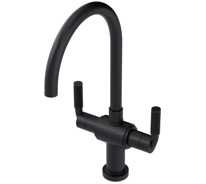 RUBINET 8DHOL H2O Two Handle Single Hole Kitchen Set