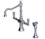 RUBINET 8DHXSL Hexis Two Handle Single Hole Kitchen Set with Hand Spray