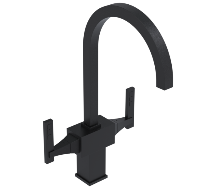 RUBINET 8DICL Ice Two Handle Single Hole Kitchen Set