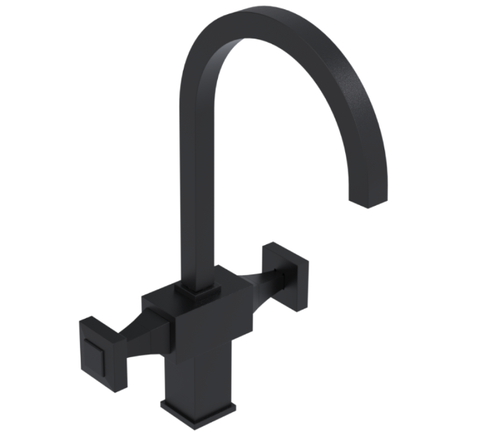 RUBINET 8DICQ Ice Two Handle Single Hole Kitchen Set