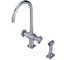 RUBINET 8DLASR LaSalle Two Handle Single Hole Kitchen Set with Hand Spray