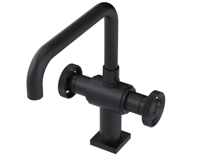 RUBINET 8DLGR LaSalle Two Handle Single Hole Kitchen Set with Genesis Spout