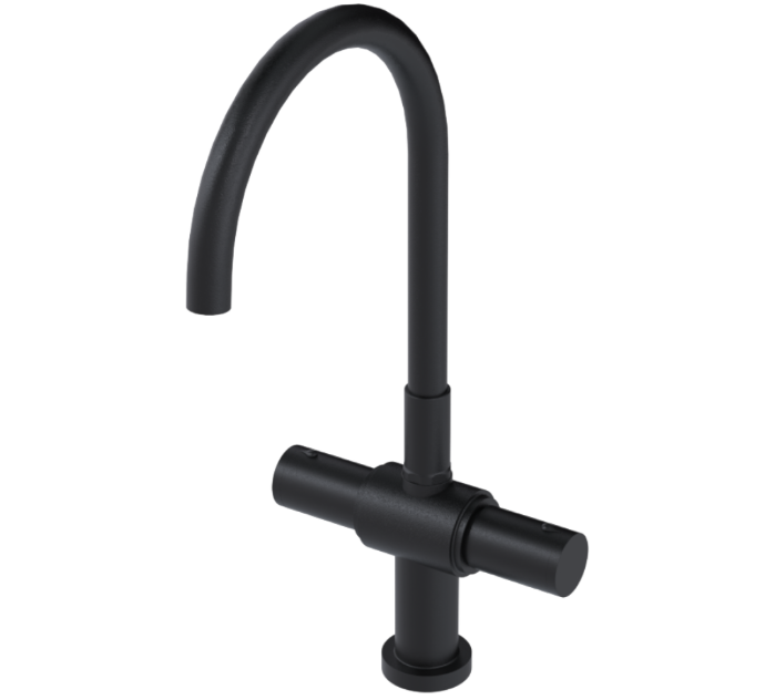 RUBINET 8DNVR Nouveau Two Handle Single Hole Kitchen Set