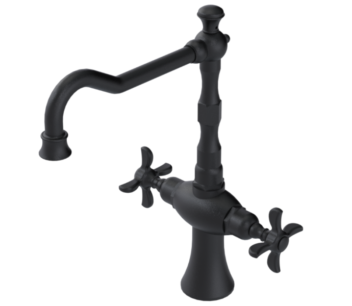 RUBINET 8DRVC Raven Two Handle Single Hole Kitchen Set