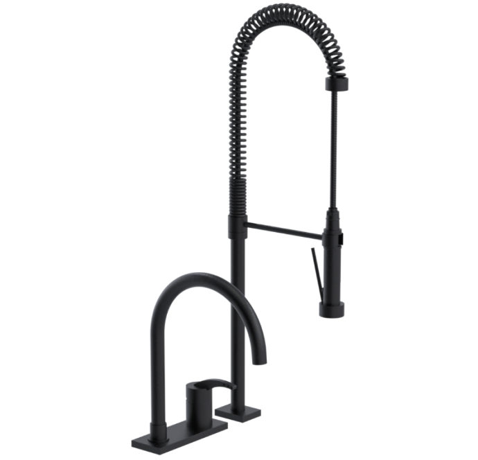 RUBINET 8ILAL LaSalle Single Control Kitchen Set with Industrial Spray