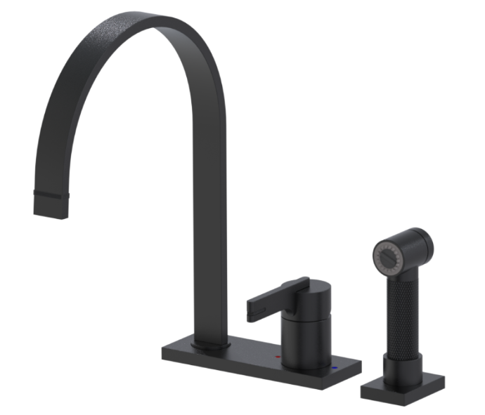 RUBINET 8MRTSL R10 Single Control Kitchen set with Hand Spray