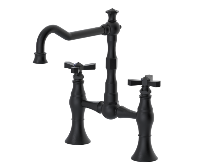 RUBINET 8VHXC Hexis Kitchen Bridge Faucet