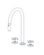 AQUALEM CF3235.CR Origin Widespread Pull-Down Kitchen Faucet
