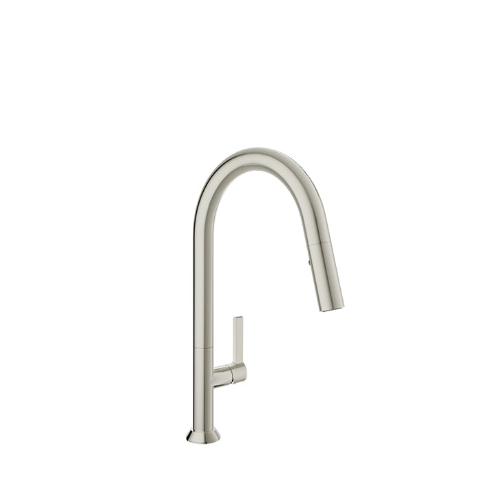BARIL CUI-9340-02L High Single Hole Kitchen Faucet With 2-Function Pull-Down Spray