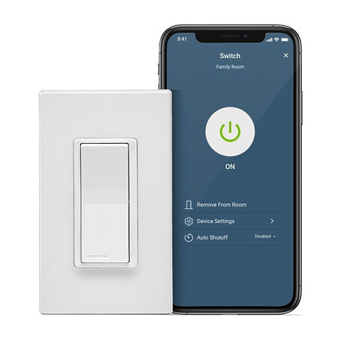 VERNON D215S-1BW Leviton Decora Smart Wi-Fi Switch
