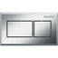 GEBERIT 116.051.Gh.1 Remote Flush Actuation, Square Design, Pneumatic, For Dual Flush, Concealed Actuator