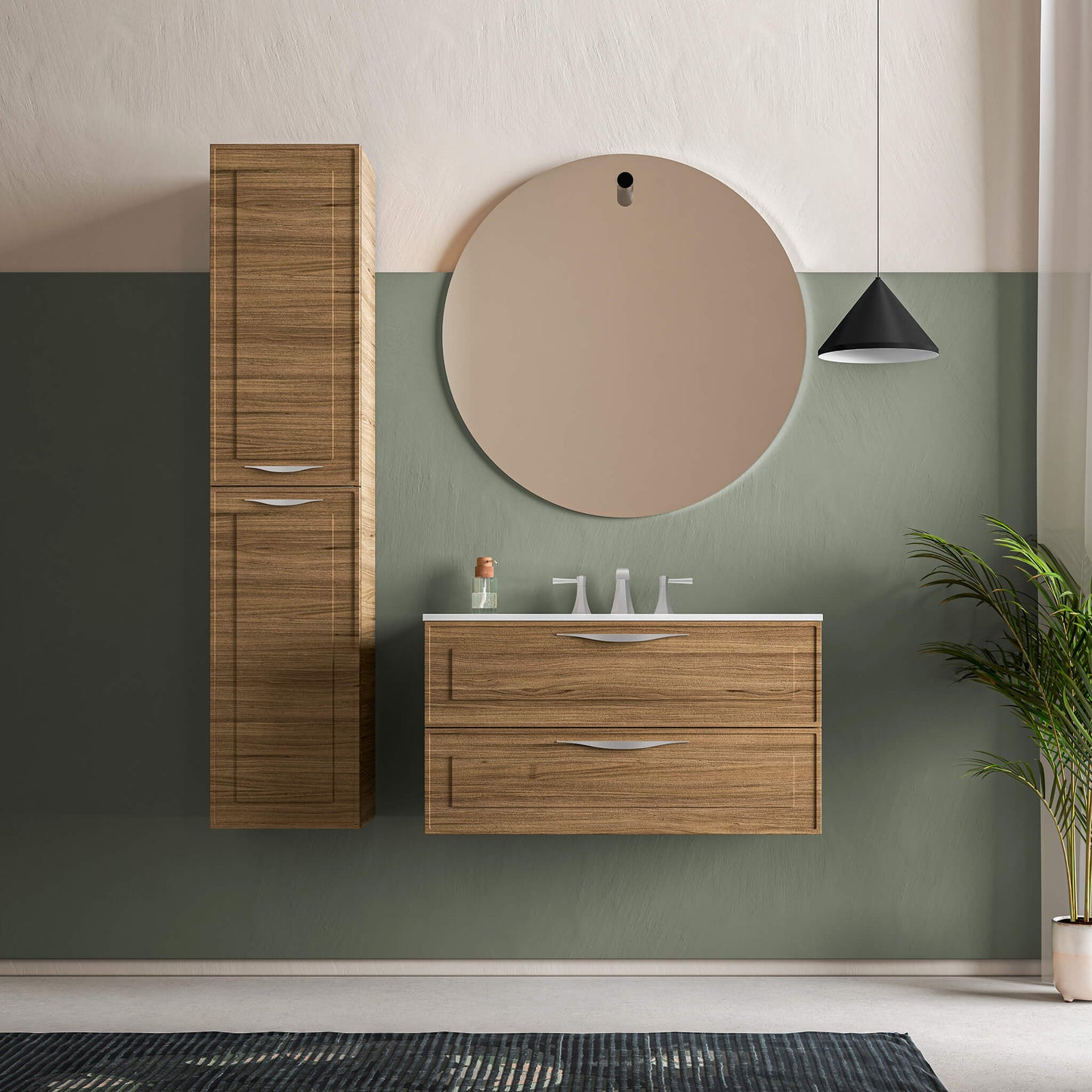 STONETOUCH DEV36 Deville Wall Mounted Vanity 36"