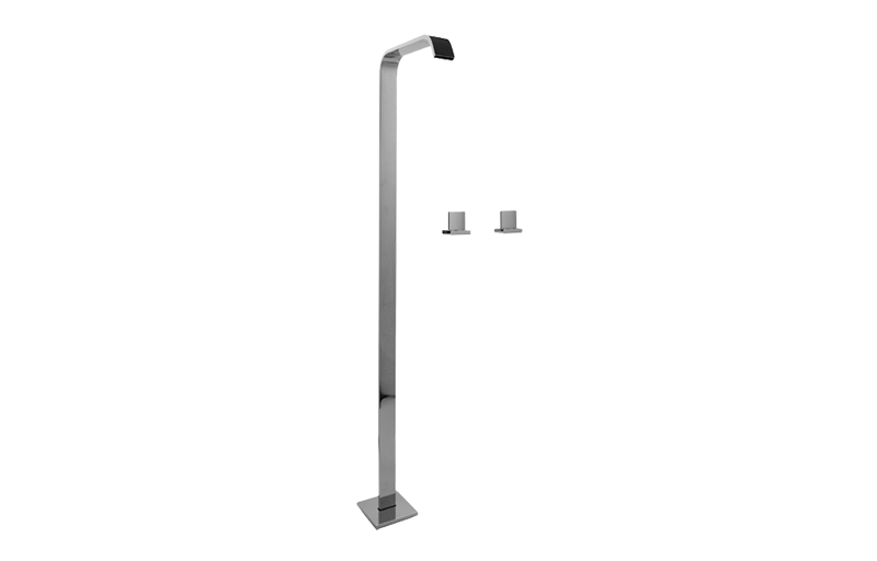 Graff Targa G-3615-C14 Floor-Mounted Vessel Filler W/Deck-Mounted Handles