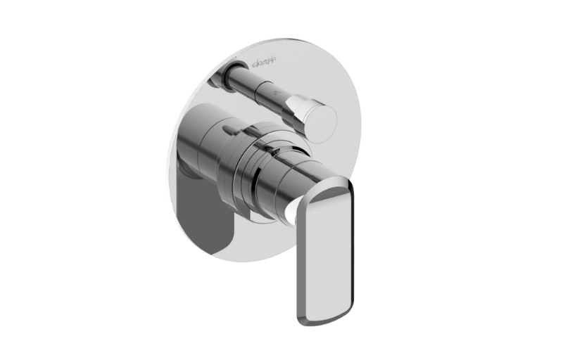 GRAFF Sento G-7080-LM61S-T Pressure Balancing Valve Trim with Handle and Diverter (Trim)