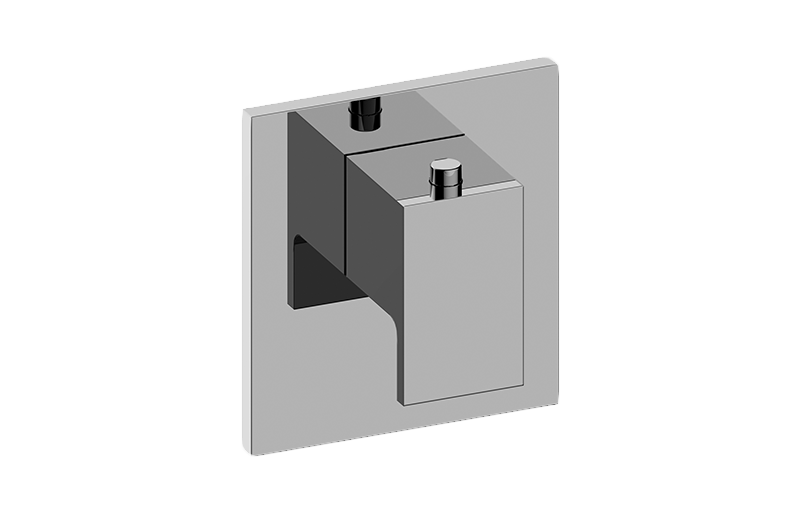 GRAFF Solar G-8043-LM31E-T Square M-Series Thermostatic Valve Trim Plate with Handle