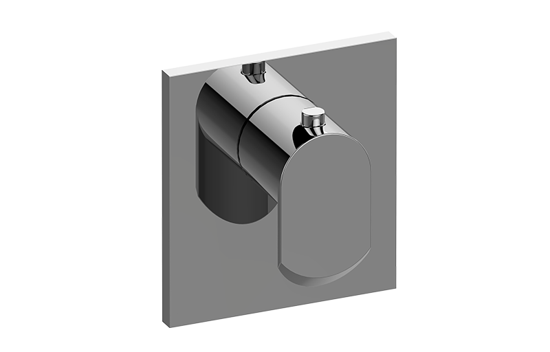 GRAFF Phase G-8043-LM45E-T Square M-Series Thermostatic Valve Trim Plate with Handle