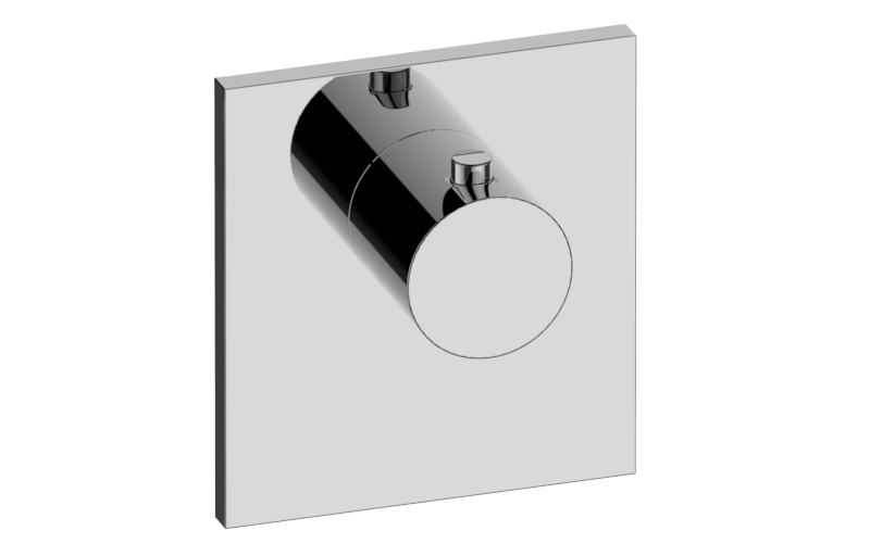 GRAFF M.E. G-8043-RH-T Square M-Series Thermostatic Valve Trim Plate with Handle