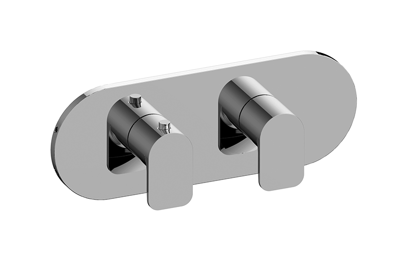 GRAFF Sento G-8047H-LM42E0-T Round M-Series Valve Trim with Two Handles (Horizontal Orientation)