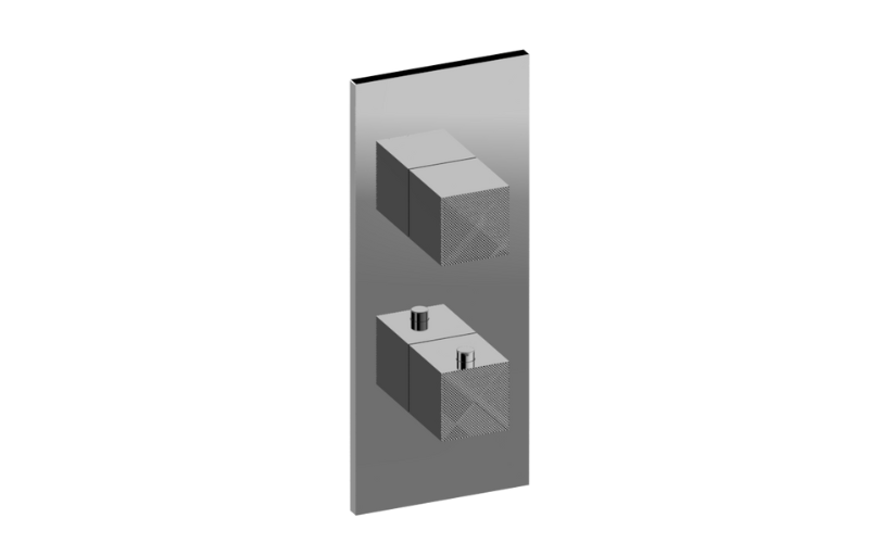GRAFF Incanto G-8048-SK0-T Square M-Series Valve Trim with Two Handles