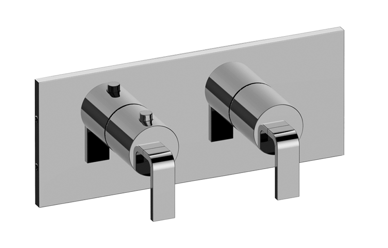 GRAFF Immersion G-8048H-LM40E0-T Square M-Series Valve Trim with Two Handles (Horizontal Orientation)