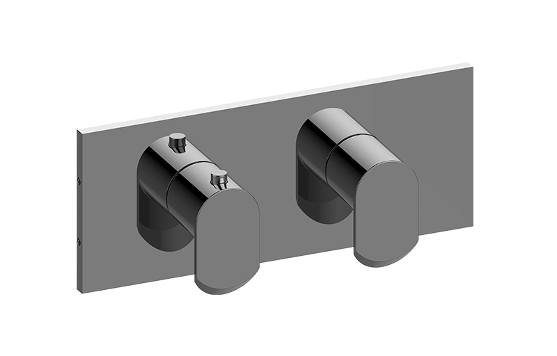 GRAFF Phase G-8048H-LM45E0-T Square M-Series Valve Trim with Two Handles (Horizontal Orientation)