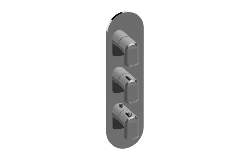 GRAFF Sento G-8056-LM61E0-T Round M-Series Valve Trim with Three Handles