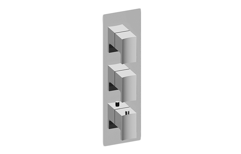 GRAFF Sade/Targa G-8057-LM36E0-T Square M-Series Valve Trim with Three Handles