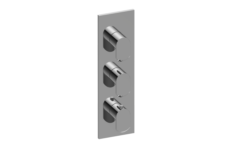 GRAFF Phase G-8057-LM45E0-T Square M-Series Valve Trim with Three Handles