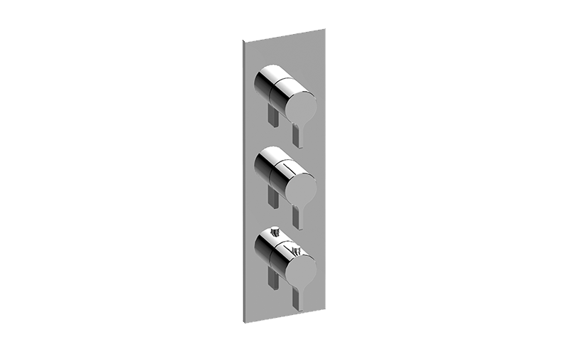 GRAFF Terra G-8057-LM46E0-T Square M-Series Valve Trim with Three Handles