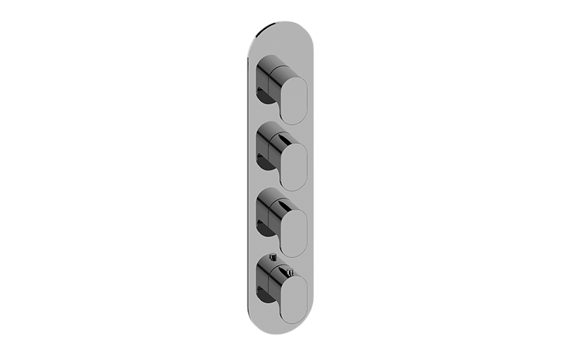 GRAFF Ametis G-8058-LM44E0-T Round M-Series Valve Trim with Four Handles