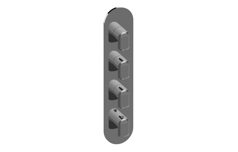 GRAFF Sento G-8058-LM61E0-T Round M-Series Valve Trim with Four Handles