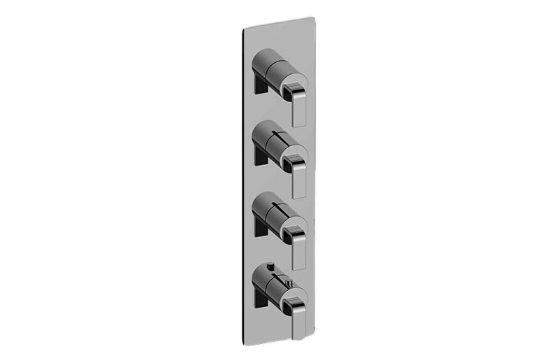 GRAFF Immersion G-8059-LM40E0-T Square M-Series Valve Trim with Four Handles