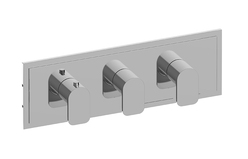 GRAFF M-Series G-8082H-LM42E0-T Transitional M-Series Valve Trim with Three Handles (Horizontal Orientation)