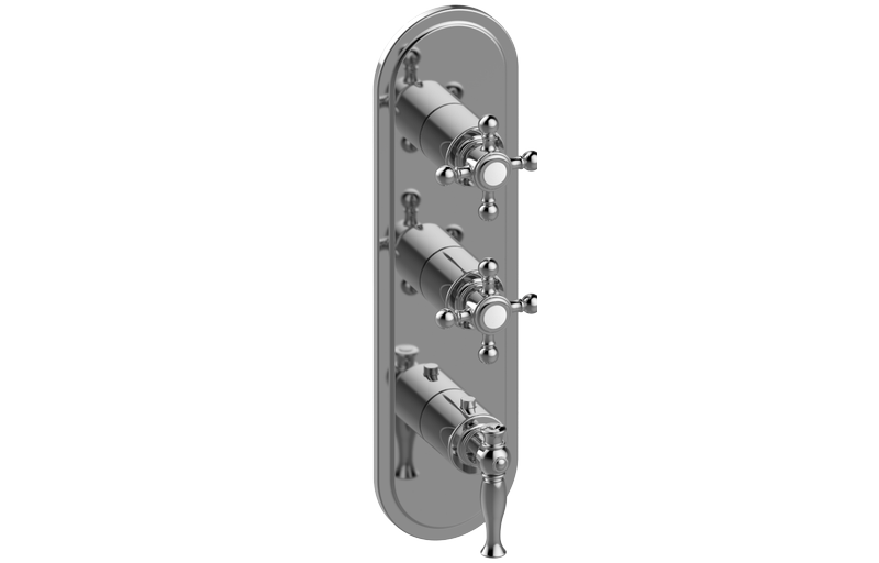 GRAFF Lauren G-8087-LM22C2-T Traditional M-Series Valve Trim with Three Handles