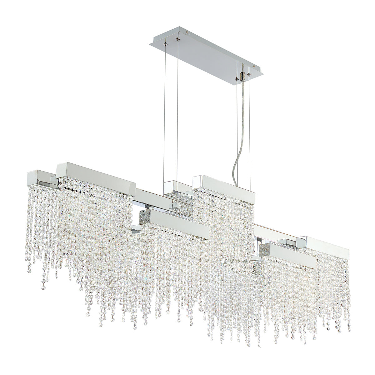 EUROFASE 30005 10-Light 51in Integrated Led Linear Chandelier