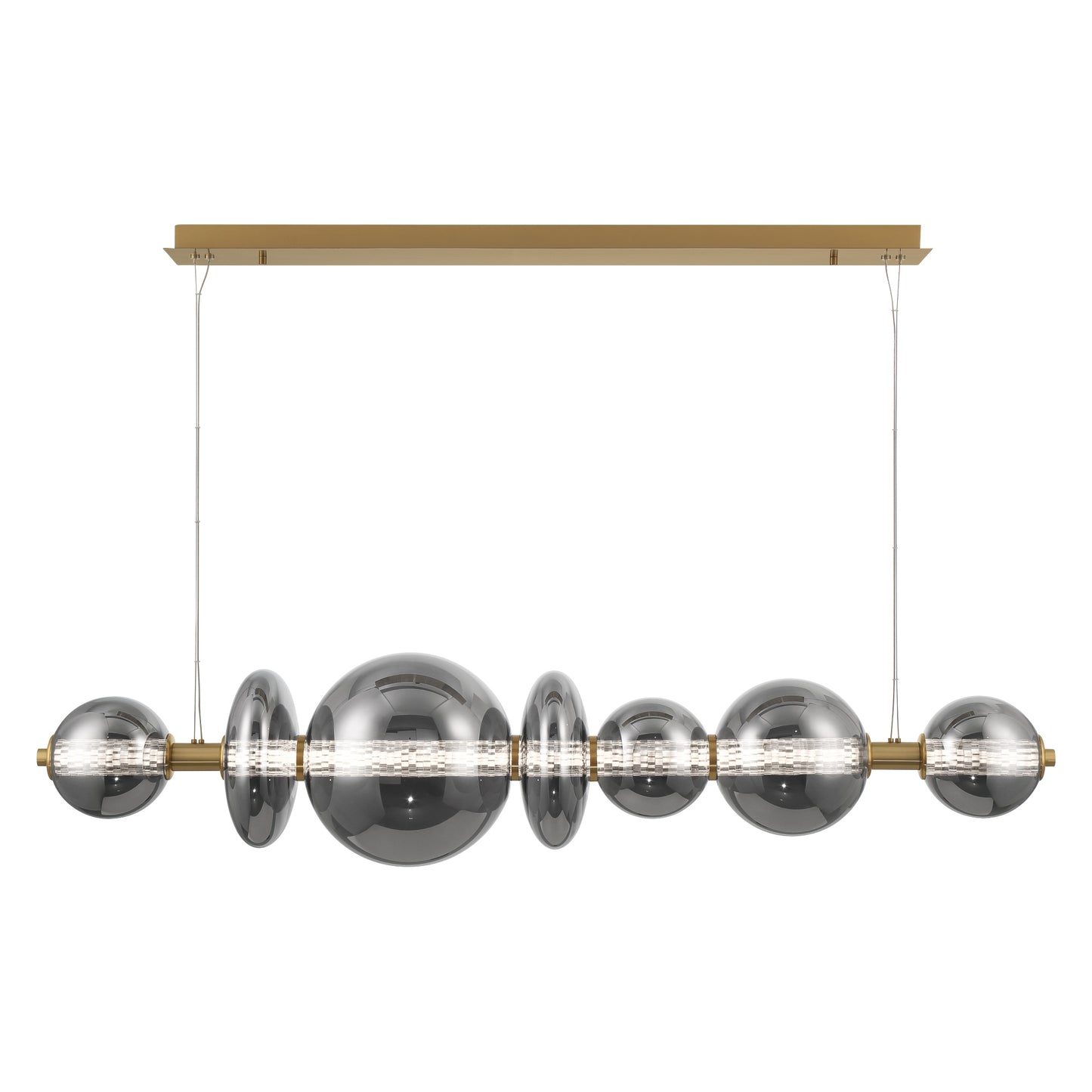 EUROFASE 46772 7-Light 56in Integrated Led Linear Chandelier