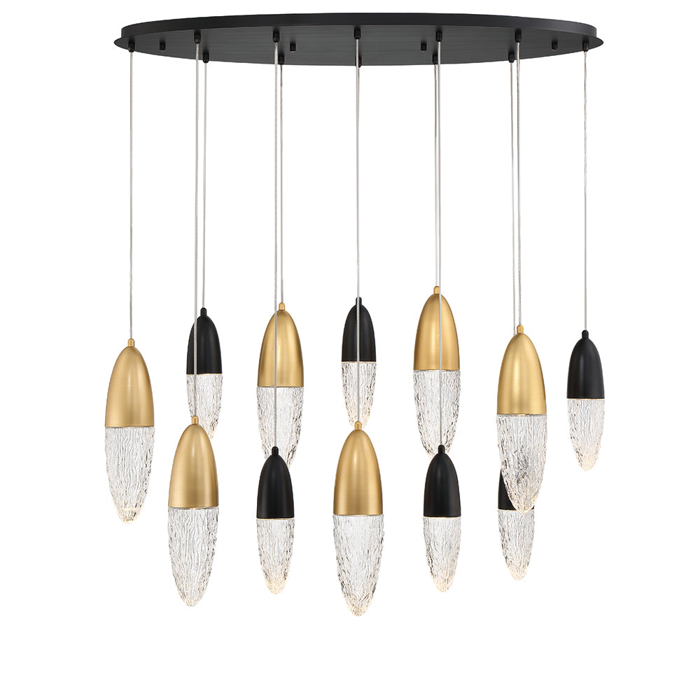 EUROFASE 43861 12-Light 44in Linear Chandelier
