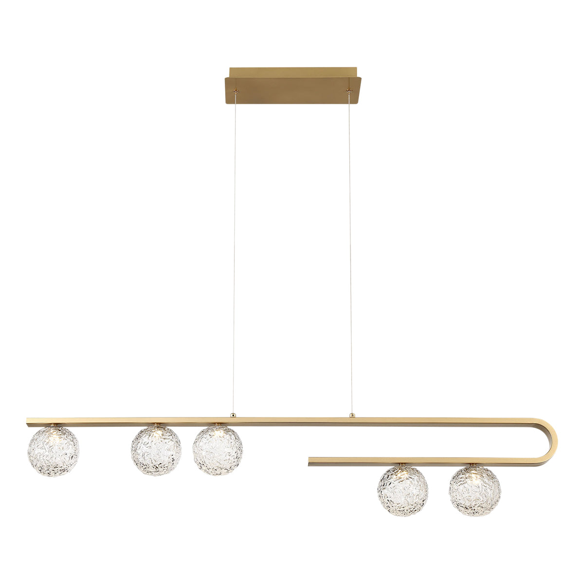 EUROFASE 37351 5-Light 45in Integrated Led Linear Chandelier