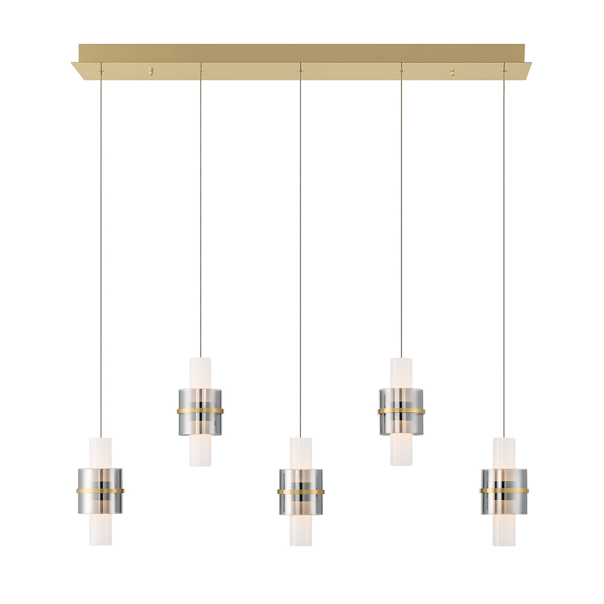 EUROFASE 45595 5-Light 42in Integrated Led Multi Drop Chandelier